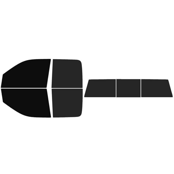 The Tint Effect Precut Window Tint Kit Compatible with Ram 2500 3500 Quad Cab Truck (2010-2018) 4th Generation (Full truck: 5% front / 15% Rear & 3 piece slider rear windshield) Automotive Film