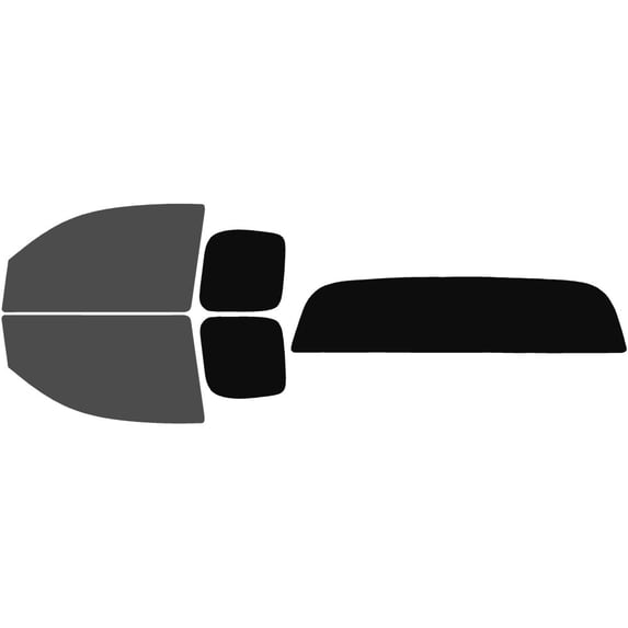 The Tint Effect Precut Window Tint Kit Compatible with Toyota Tacoma Access Cab Truck (2005-2015)(Full truck includes: 30% front doors / 5% Rear doors & Solid Rear Windshield) Automotive Film