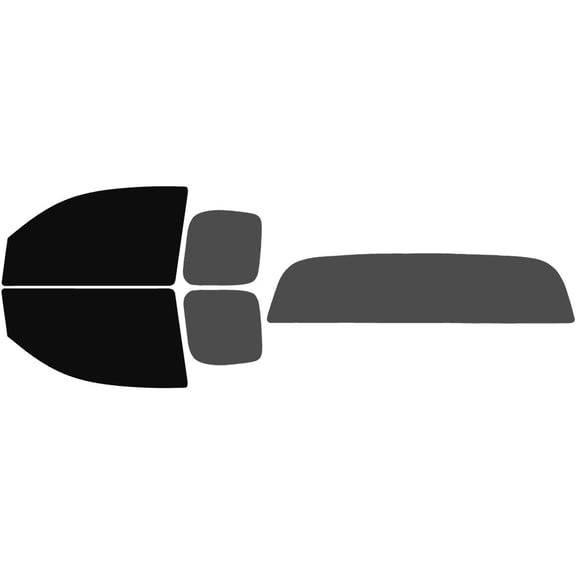 The Tint Effect Precut Window Tint Kit Compatible with Toyota Tacoma Access Cab Truck (2005-2015)(Full truck includes: 5% front doors / 30% Rear doors & Solid Rear Windshield) Automotive Film