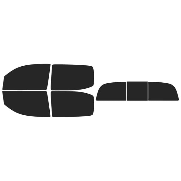 The Tint Effect Precut Window Tint Kit Compatible with Toyota Tacoma Double Cab Truck (2016-2023)(Full truck with 3 piece power rear: 15%) Automotive Film