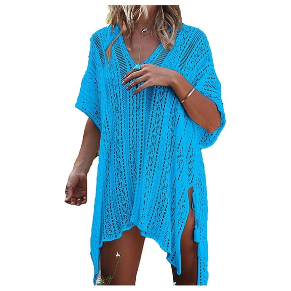 Tinta Women’s Bathing Suit Summer Cover up Bikini for Beach Pool Swimwear Lake Blue