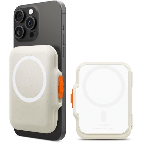 Tintap (MagFit+) Hardshell Magnetic Wallet Card Holder Heavy Duty Hard Case Designed for MagSafe Compatible with iPhone 16/15/14/13/12 Models