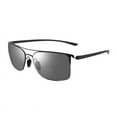 thumbnail image 1 of Tinted Bifocal Reading Glasses Sunglasses Invisible Inner Bifocal New Metal Rectangular Flexible Sun Readers, 1 of 5