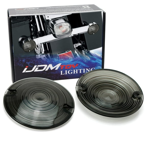 Tinted Black Smoked Flat Turn Signal Light Lens Covers For Harley Davidson Touring Electra Glide Road King Sportster Motorcycle Bike Copper