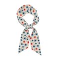thumbnail image 1 of Tinted Cloth Long Strip Silk Scarf 46.9in×3.1in Soft, Silky, Shiny, Dustproof And Sunscreen For Daily Out Date Travel Photos Independence Day Theme Star (5), 1 of 6