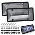 thumbnail image 1 of Tinted Covers Smoked Unbreakable License Plate Covers Frame Shield Combo fits Any Standard US Plates,Novelty Bubble Design Covers - Screws Included, 1 of 6