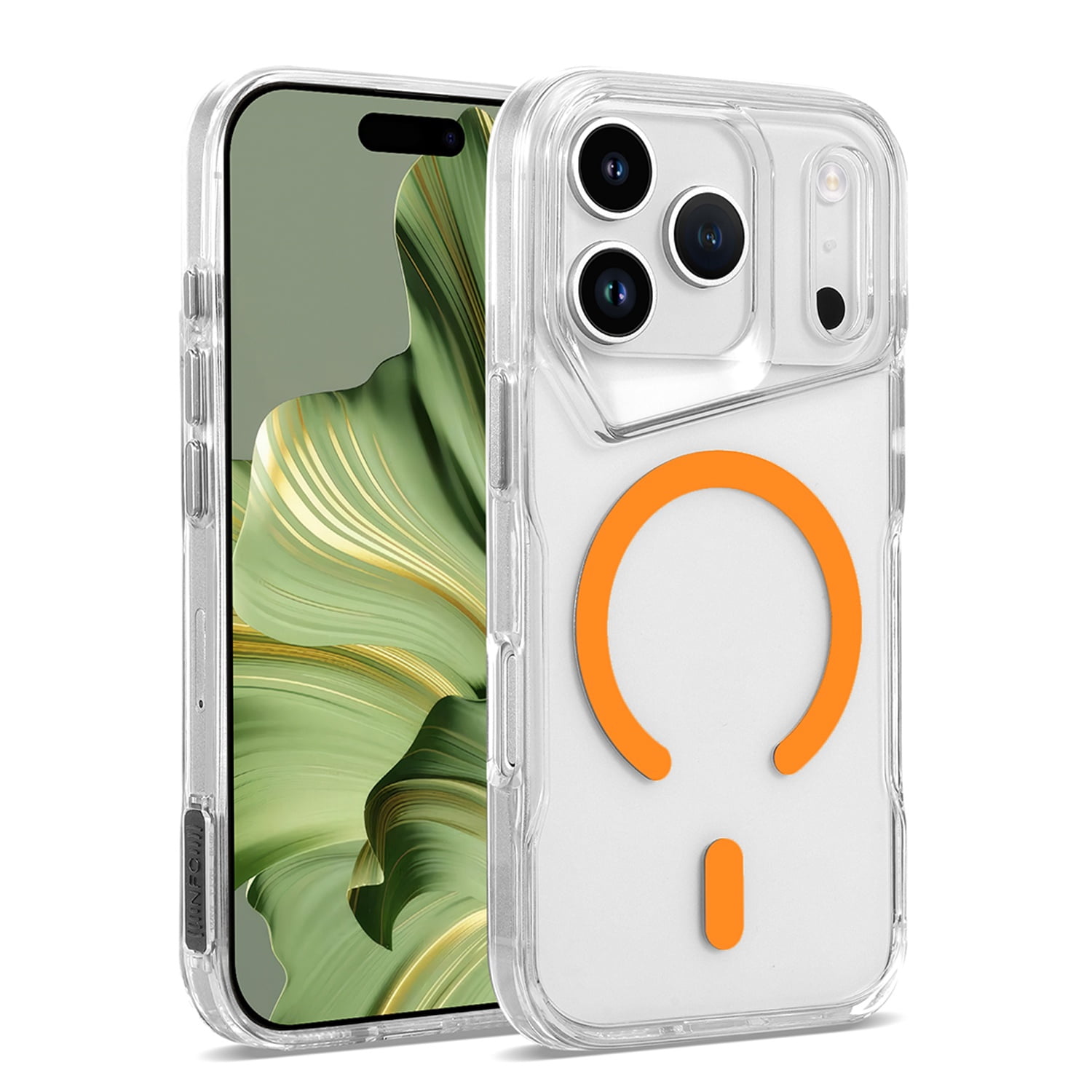 Tinted Edge MagSafe Clear Case for iPhone 17 Pro Max - Orange