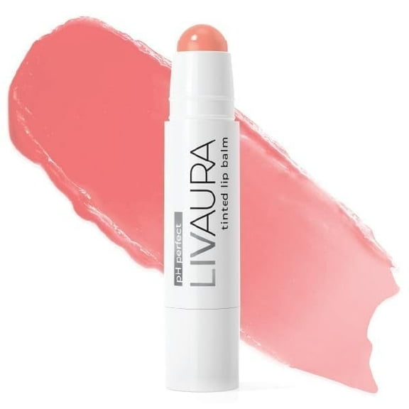 Tinted Lip Balm pH Activated Colored LipBalm, Hydrating, Glossy, Lightweight, Moisturizing with Shea Butter, Made in the USA (Coral)