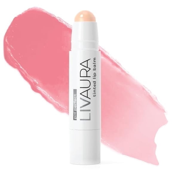 Tinted Lip Balm pH Activated Colored LipBalm, Hydrate, Glossy, Lightweight, Moisturize & Tint with Shea Butter, tinted lip balm for women, Made in the USA (Light Peach)