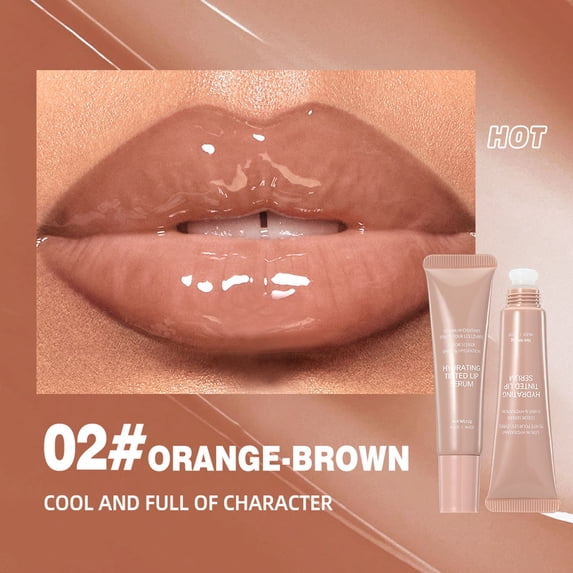 Tinted Lip Gloss, Hydrating & Shiny, Sheer Color, Plumping Effect, Non Sticky, Glass Finish, Natural A, 12g