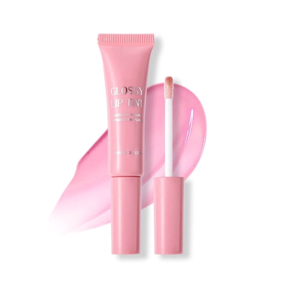 Tinted Lip Serum Gloss – Hydrating Lip Plumper with Natural Shine, Nourishing Hydration with Polypeptide Non-Sticky, Long-Lasting Color, Moisturizing Lip Makeup