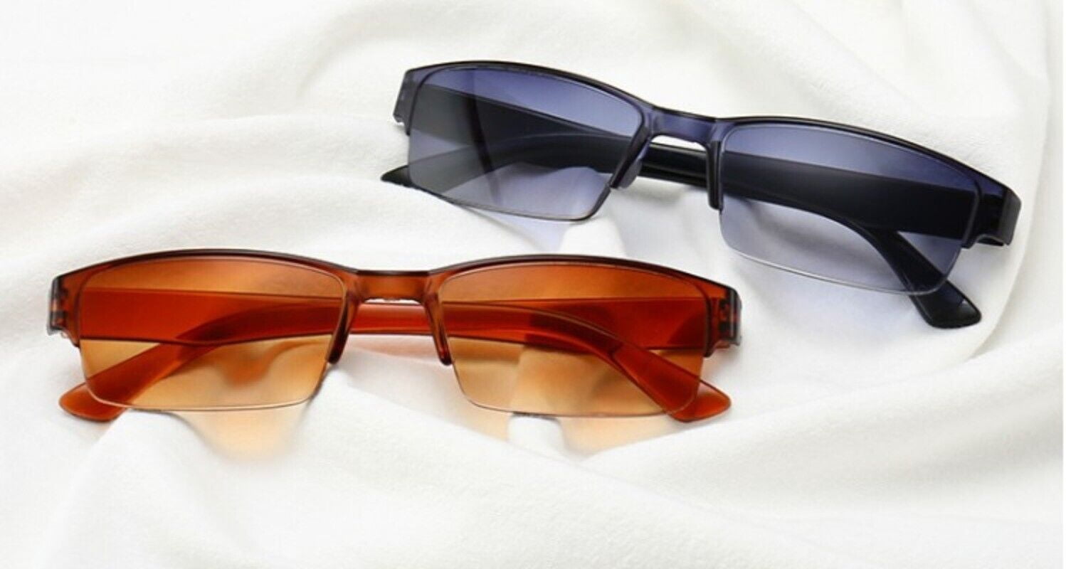 Tinted Reading Glasses +1.0 1.5 2.0 2.5 3.0 3.5 4.0 For Half Rim Unisex Readers