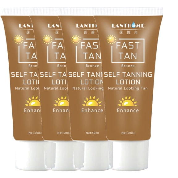 Tinted Self Tanning Lotion, Summer Body Sunscreen Medium Natural Tan, Refreshing and Non-greasy, Does Not Damage the Skin