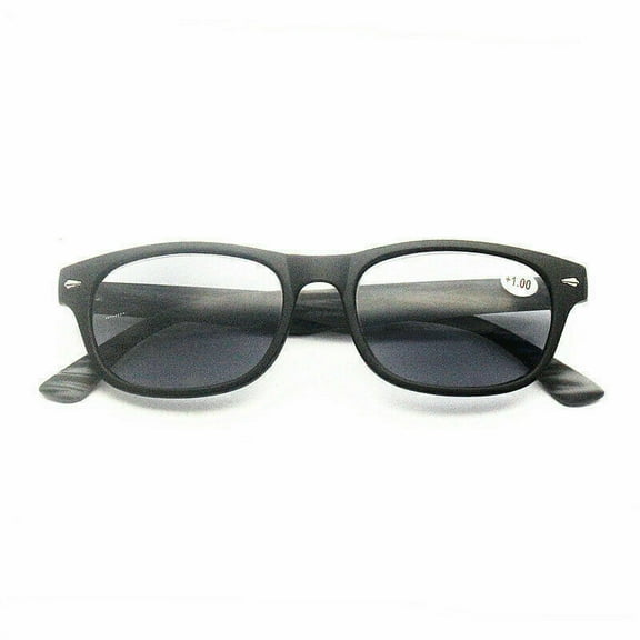 Tinted Sunglasses Reading Glasses Mens Womens Readers UV 1.0 1.5 2.0 2.5 3.0 3.5-+2.00 strength-Black