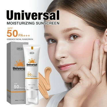 Tinted Sunscreen For Face, Universal Tinted Moisturizer, Tinted Sunscreen Universal Protector Spf 50, Lightweight Refreshing Non Sticky Universal Sunscreen (1pcs)