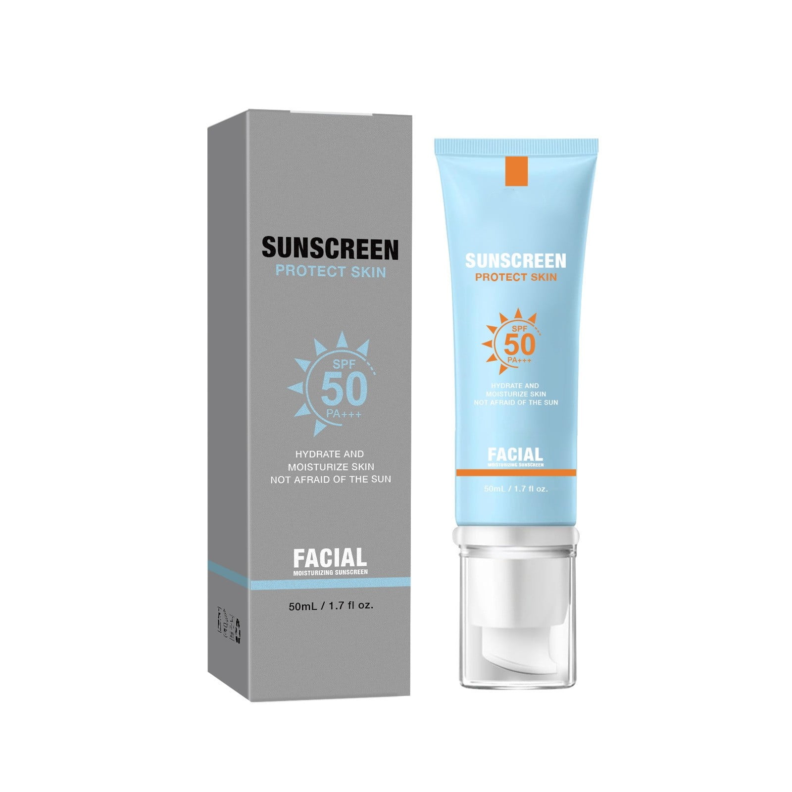Tinted Sunscreen For Face Hydrating Sun Face Sunscreen Korean 50+ PA
