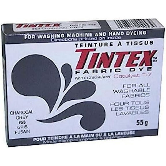 Tintex Brand Charcoal Grey Fabric Dye 53