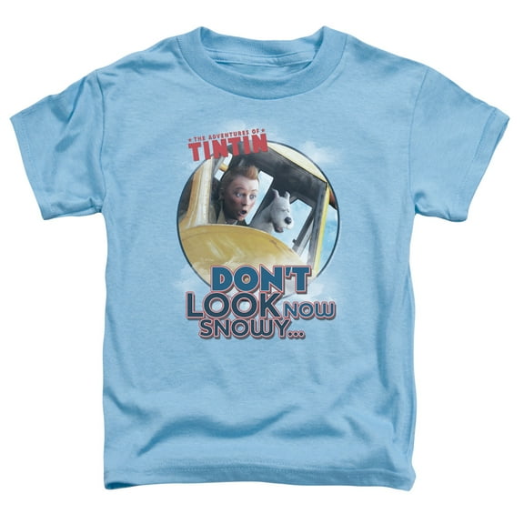 Tintin Dont Look Now Toddler T-Shirt Carolina Blue