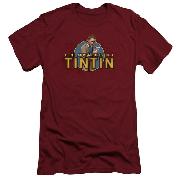 Tintin Looking For Clues Mens Slim Fit Shirt