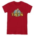 thumbnail image 1 of Tintin Looking For Clues Women's T-Shirt Cardinal, 1 of 1