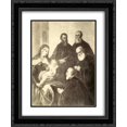 thumbnail image 1 of Tintoretto 2x Matted 20x24 Black Ornate Framed Art Print 'The Virgin and Child with four senators', 1 of 2