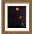 thumbnail image 1 of Tintoretto 2x Matted 20x24 Gold Ornate Framed Art Print 'Portrait of a Genoese Nobleman', 1 of 2