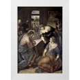 thumbnail image 1 of Tintoretto, Jacopo 13x18 White Modern Wood Framed Museum Art Print Titled - Museumist In The House of Mary and Martha, 1 of 4