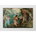 thumbnail image 1 of Tintoretto, Jacopo 18x13 White Modern Wood Framed Museum Art Print Titled - Baptism of Christ, 1 of 4