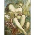 thumbnail image 1 of Tintoretto Muse With Lute Musician Painting Extra Large XL Wall Art Poster Print, 1 of 3