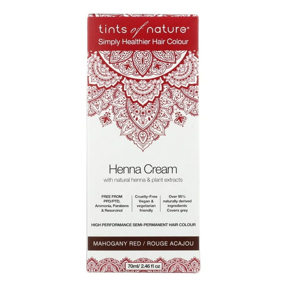 Tints of Nature Henna Cream Mahogany Red 2.7 oz Liquid