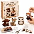 thumbnail image 1 of Tiny 3D Beaded Animal DIY Kit, 4PCS DIY Animal Beading Embroidery Kit, All Accessories Included Beads String Tools Guide, Stress Relief Focus for Desk Decor Vibrant Charm, 1 of 11