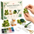 thumbnail image 1 of Tiny 3D Beaded Animal DIY Kit, 4PCS DIY Animal Beading Embroidery Kit, All Accessories Included Beads String Tools Guide, Stress Relief Focus for Desk Decor Vibrant Charm, 1 of 11