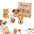 thumbnail image 1 of Tiny 3D Beaded Animal DIY Kit Bead Embroidery Kit, 3D Bead Animal Making Kit for Beginners, Cute Animals Beading Craft Set with Instructions(Pet Lovers), 1 of 7
