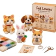 thumbnail image 1 of Tiny 3D Beaded Animal DIY Kit, Bead Embroidery Kit, 3D Bead Animal Making Kit for Beginners, Cute Animals Beading Craft Set with Instructions (Pet Lovers), 1 of 7