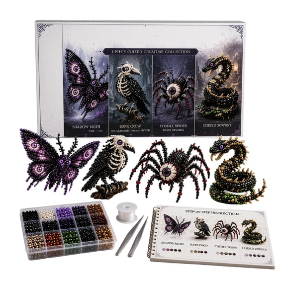 Tiny 3D Beaded Animal DIY Kit – Beginner Friendly Handmade Bead Art Set, Cute Mini Animal Decor Gift for Craft Lovers Butterfly