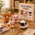 thumbnail image 1 of Tiny 3D Beaded Animal DIY Kit – Beginner Friendly Handmade Bead Art Set, Cute Mini Animal Decor Gift for Craft Lovers Teens, 11 StylesFarm Cuties, 1 of 9