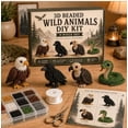 thumbnail image 1 of Tiny 3D Beaded Animal DIY Kit, Complete Animals Beading Craft Set for Beginners & Hobbyists（Eagle, Crow, Vulture, Snake）, 1 of 5