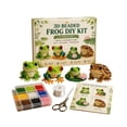 thumbnail image 1 of Tiny 3D Beaded Animal DIY Kit, Easy DIY Beading Embroidery Kit with 4 Cute Designs, 3D Animal Themed Beadwork Kit for Beginners & Craft Enthusiasts, with Instructions, 1 of 3