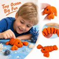 thumbnail image 1 of Tiny 3D Printed Animals Cute Desk Decor 2.2 Inch 3D Printed Squeeze Relaxation Toys Small Shelf Decor for Home Office Gaming Setup, 1 Pack, 1 of 6