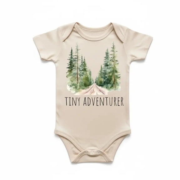 Tiny Adventure Trail Newborn Baby Bodysuit