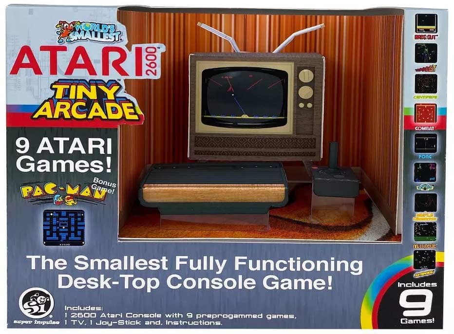Tiny Arcade Atari 2600 Micro Video Game Console (10 Games!)