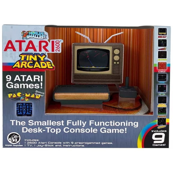 Tiny Arcade Atari 2600 Micro Video Game Console (10 Games!)