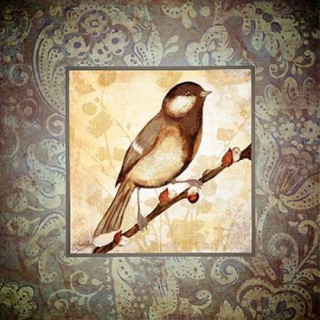 Tiny Bird I Canvas Art - Elizabeth Medley (24 x 24)
