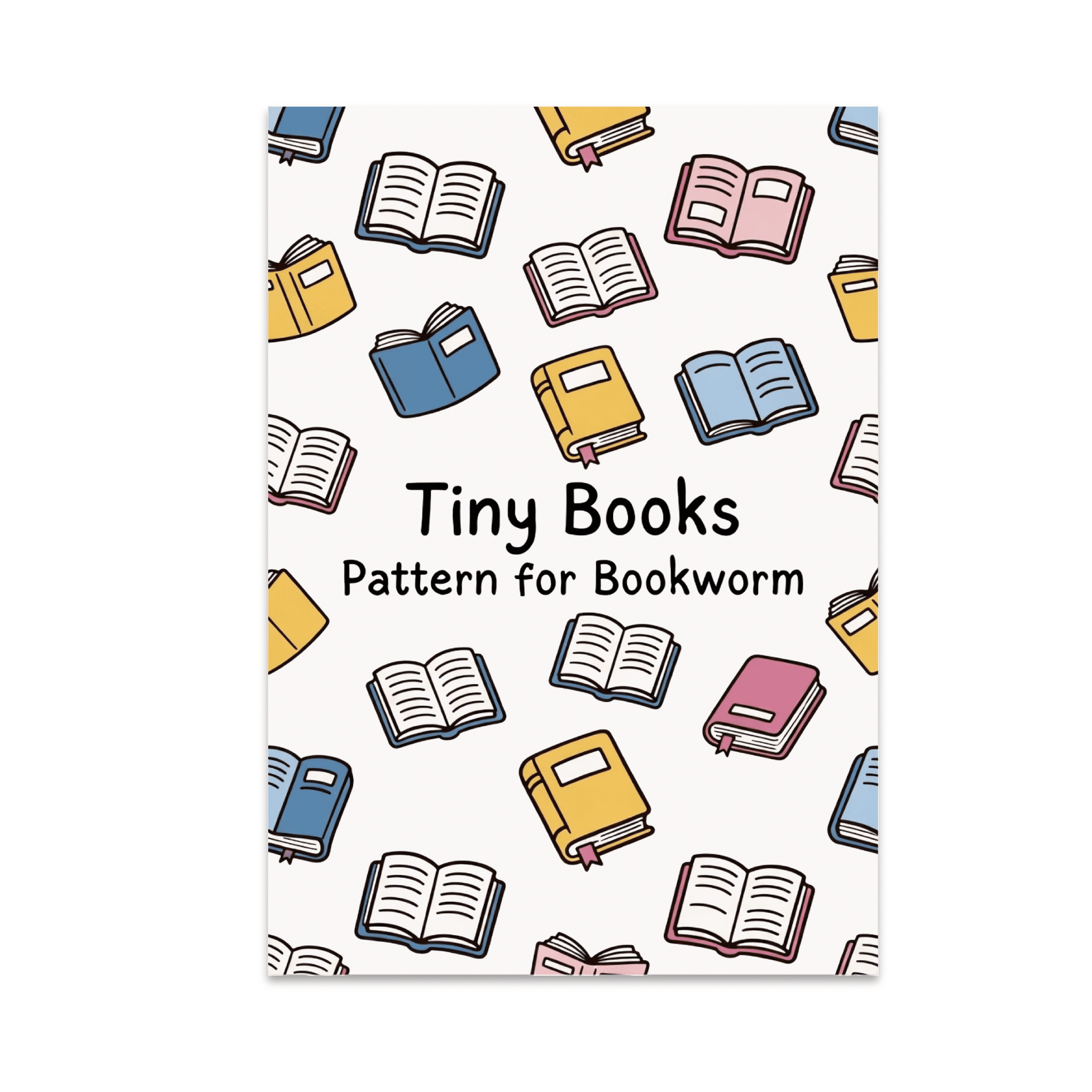 Tiny Books Pattern for Bookworm - Book Lover - 13x19 Poster Print ...