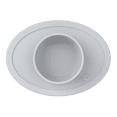 thumbnail image 1 of ezpz Tiny Bowl (Pewter) - 100% Silicone Placemat + Bowl - Suctions to the Surface - Designed by a Pediatric Feeding Specialist - 6 Months+, 1 of 12
