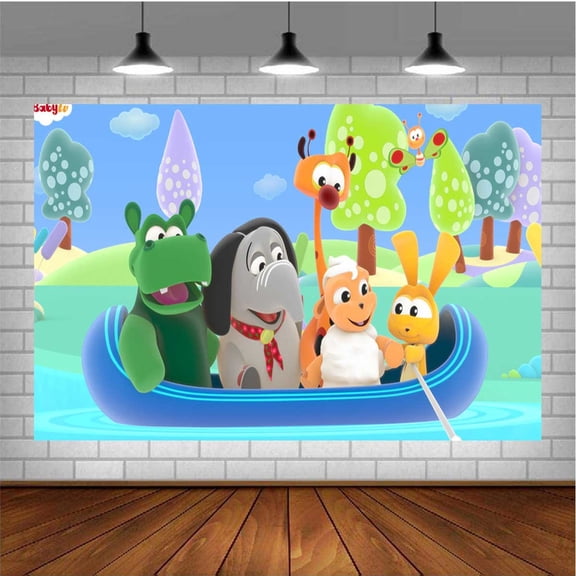 Tiny Bunch Baby TV Banner Poster Wall Decor Birthday Backdrop Background Party Supplies Taspestry