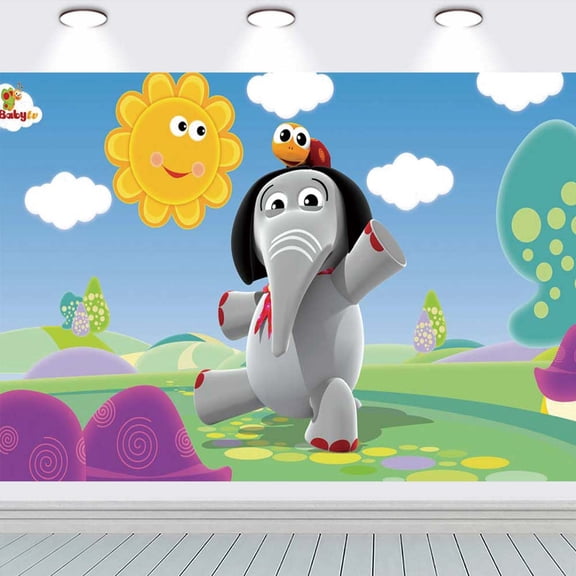 Tiny Bunch Baby TV school Background Banner Birthday Backdrop Party Supplies Taspestry Wall Decor Poster Lover