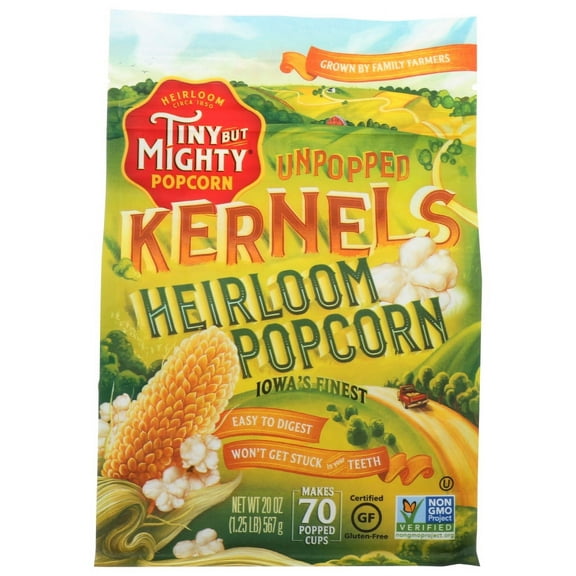Tiny But Mighty Heirloom Popcorn, Unpopped Kernels, 20 oz