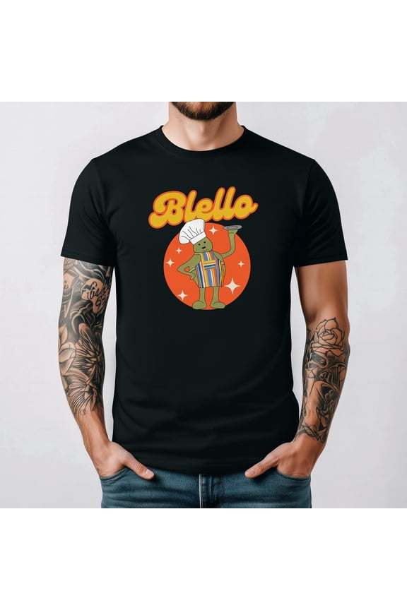 Tiny Chef Show Blello Cute Chef Fan Themed Graphic T-Shirt up to 5XL
