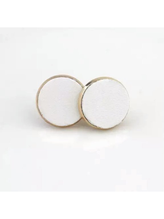 Tiny Chic Genuine Leather Dainty Soft Fur Leather Leopard Stud Earrings Jewelry